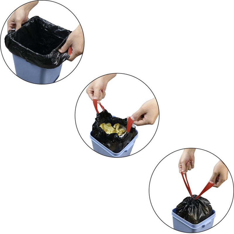 Teyyvn 1.2 Gallon Small Drawstring Trash Bags, Black, 108 Counts - Image 4